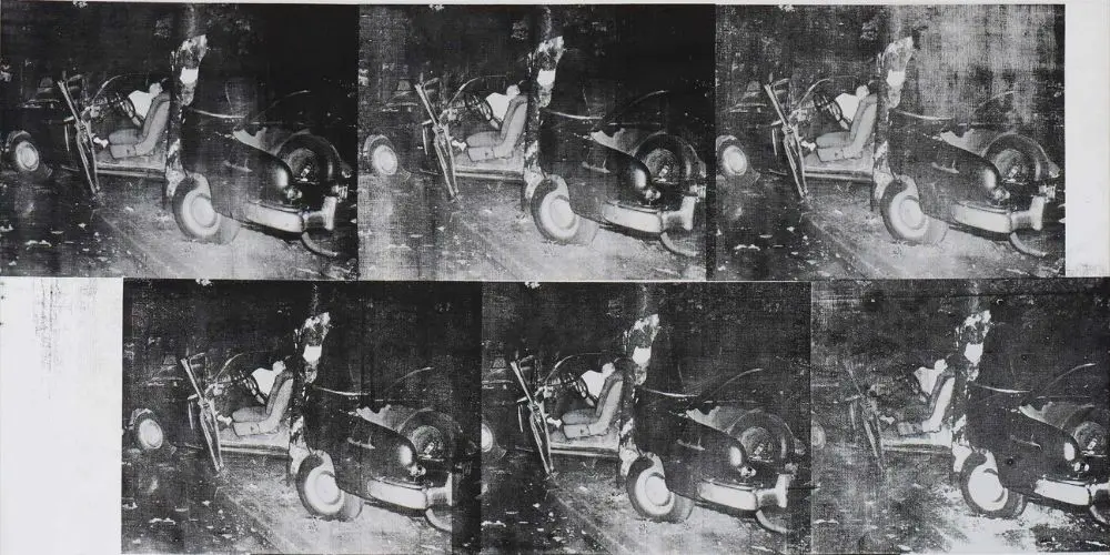 Silver Car Crash (Warhol)